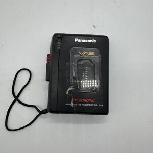 Panasonic RQ-L319 Portable Mini Cassette Recorder Player VAS Black Untested